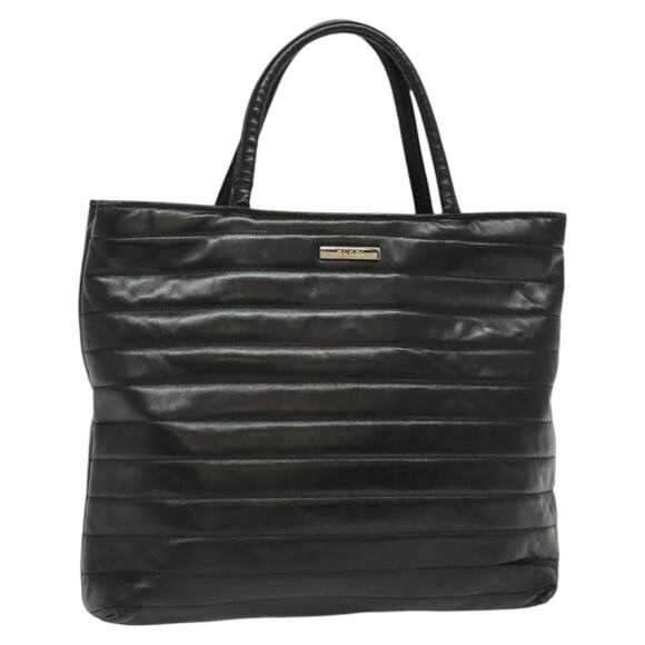 GUCCI Hand Bag Leather Black - Picture 1 of 16